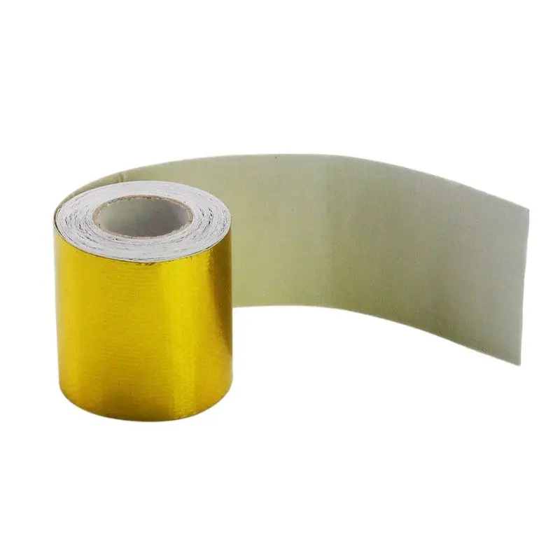 2&quotx5 Meter Roll SELF ADHESIVE REFLECT A GOLD HEAT WRAP BARRIER Hot Selling New For BMW E36 Z3/318I/IC/IS/TI |