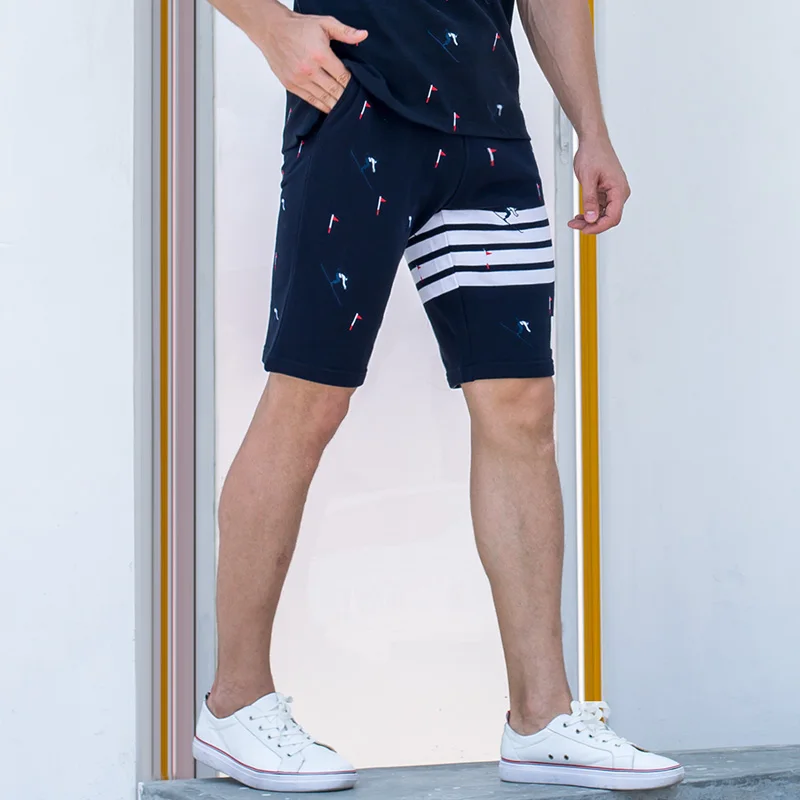 

TB 2021 Fashion Brand Casual Shorts Men Women High Quality Summer Cotton Sports Trousers Ski Embroidery Jogger Track Pants