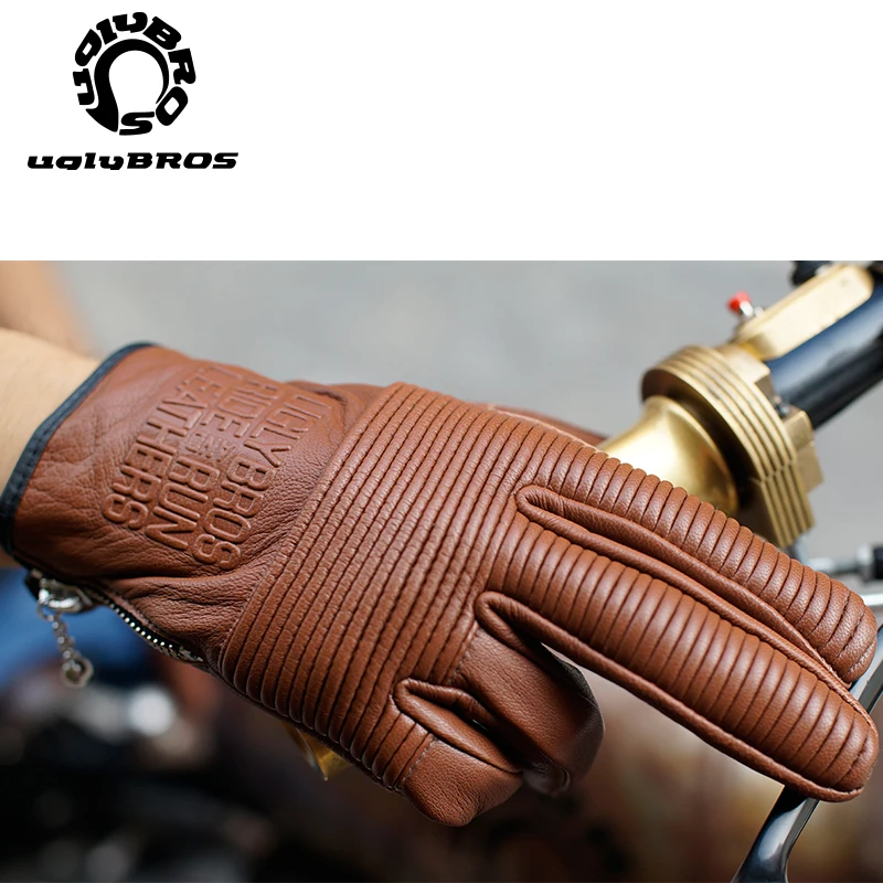 Мотоциклетные Перчатки Uglybros перчатки из натуральной кожи дышащие для сенсорных
