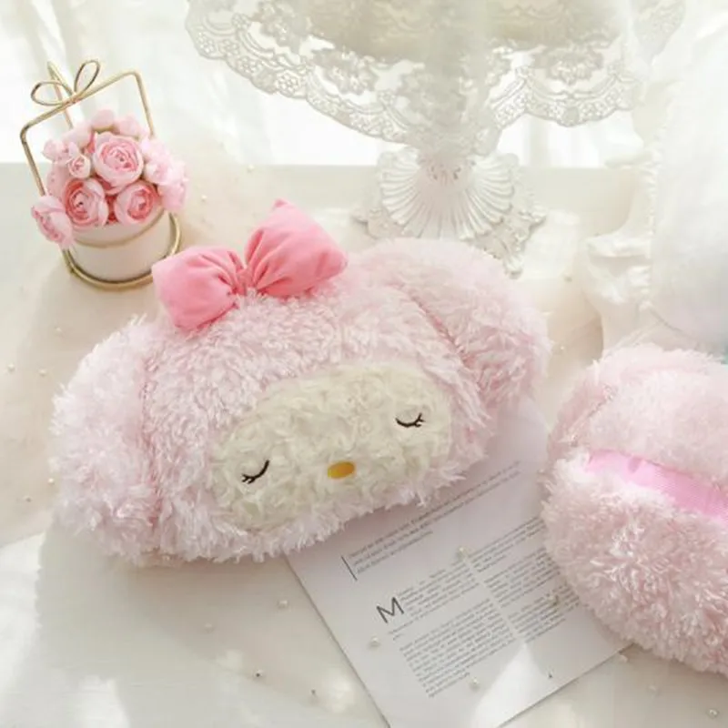 Милая мягкая розовая пудра Девочка Сердце мерлот кролик плюшевый подголовник