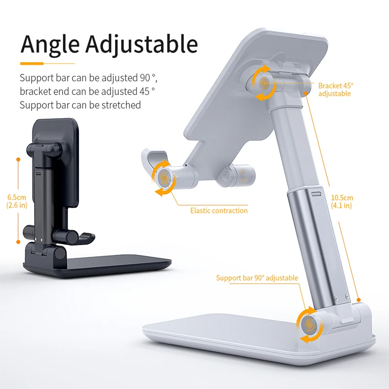 universal desktop mobile phone holder stand for iphone ipad adjustable tablet foldable table desk cell phone stand holder free global shipping
