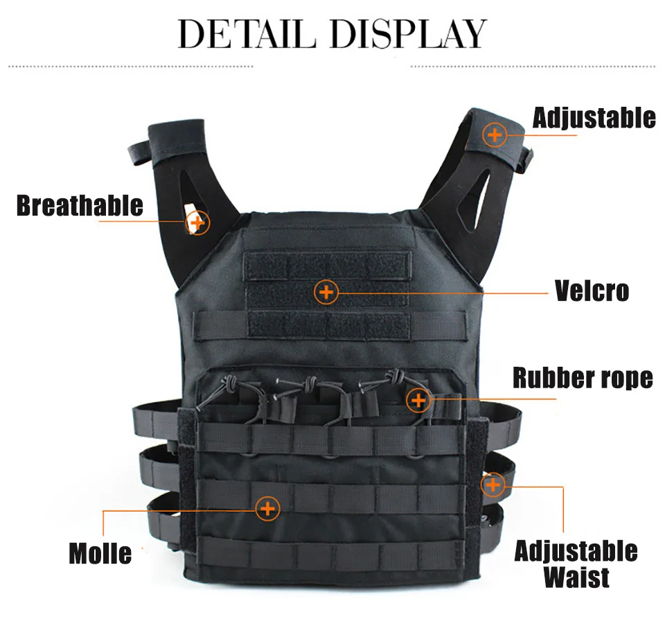 Тактический Жилет для страйкбола боевой жилет 600D Molle военное снаряжение