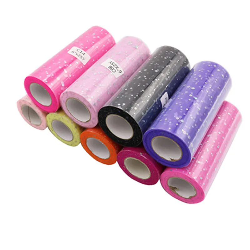 

25 ярдов Тюль в рулоне, ткань для «сделай сам», юбка-пачка для будущей матери, украшения для свадебной вечеринки, ткань из органзы, скатерть с ...