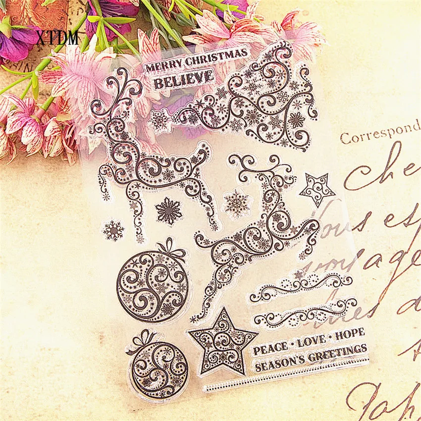 Хит продаж прозрачный штамп с лосем/силиконовый валик для запечатывания DIY