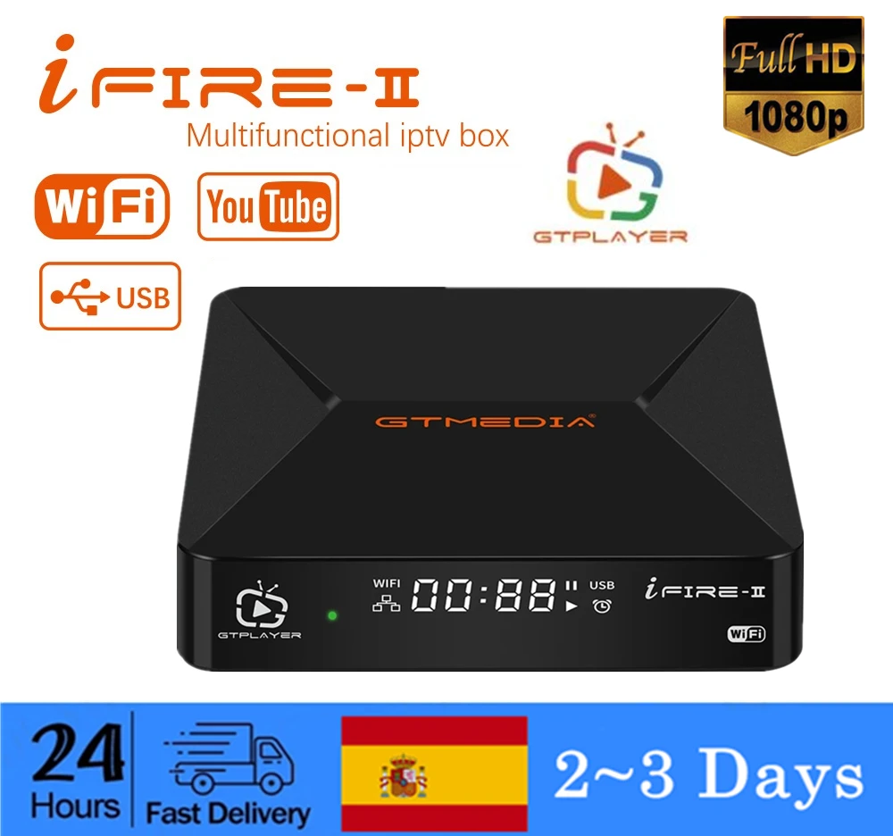 ТВ-приставка GTmedia iFire 2 1080P HD H.265 HDR 4G Wifi Ethernet MPEG 4 X tream поддержка M3u IP TV Media Player