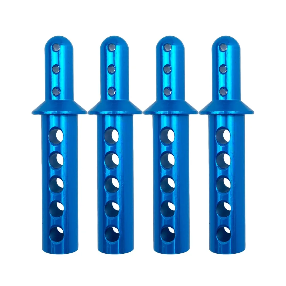 Алюминиевые кронштейны кузова для автомоделей 1/10 HSP 108037 188037 08007 (4 шт.) в комплекте с деталями для модификации 94108, 94188 и 94111.