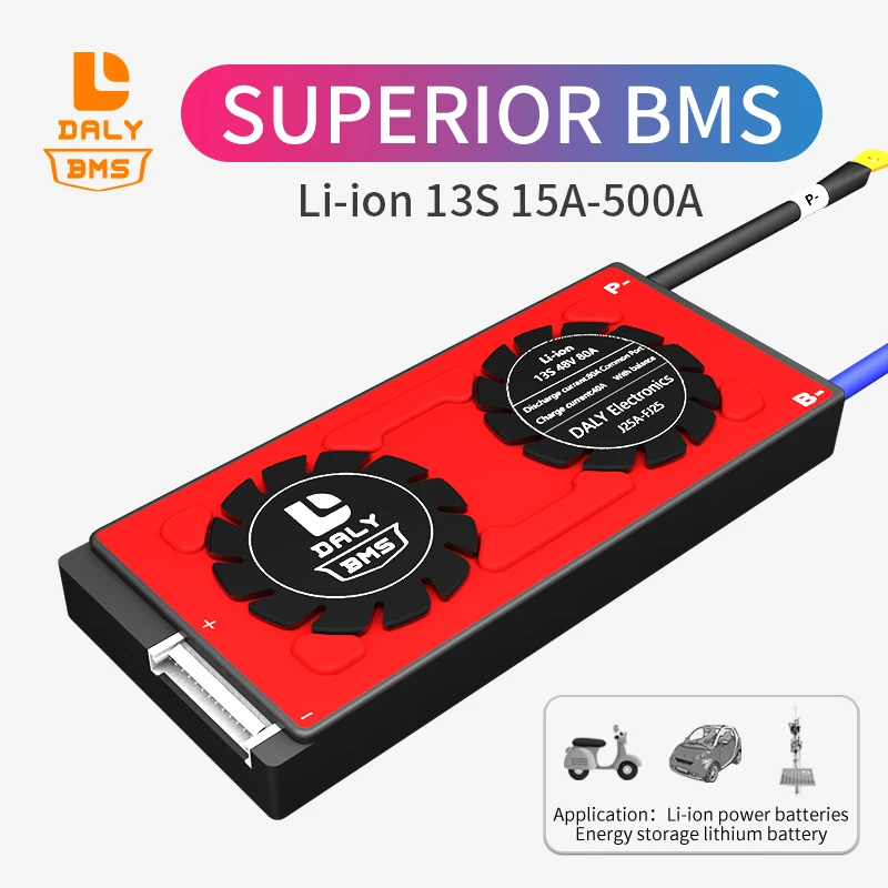

Daly BMS 18650 lithium battery li-ion 48v bms 13s 15A ~ 60A 80A 100A 120A 150A 200A~500A common port with balance solar battery