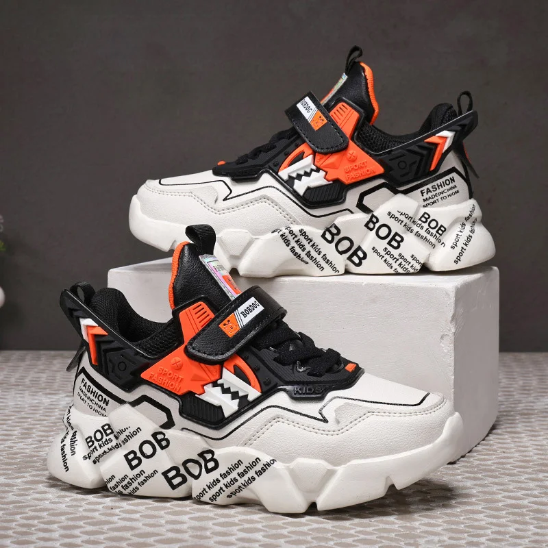 

Autumn Winter Children's tennis running Shoes Boys leather Sneakers boy casual Shoes Kids zapatilla 6 -13 year old Kids Sneakers