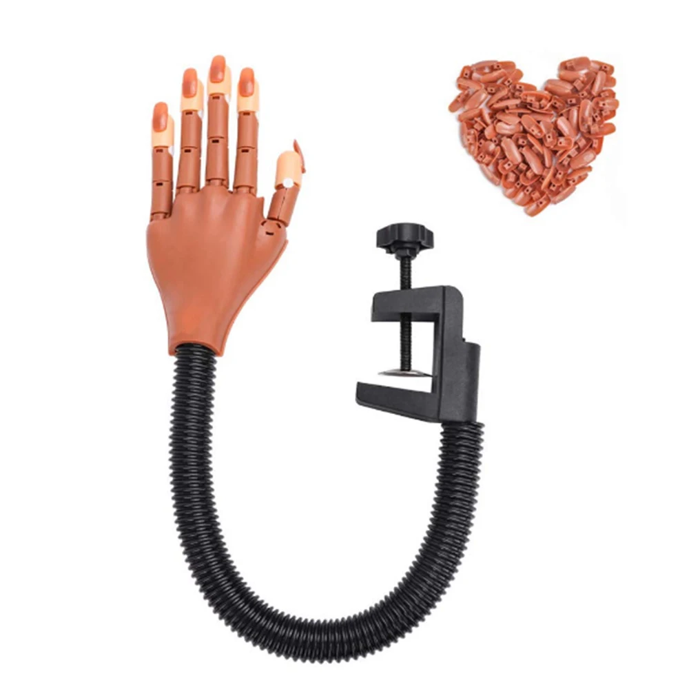 

Nail Trainning Practice Hand - Flexible Movable False Fake Hands for Nail Manicure-Best Manicure DIY Print Practice Tool