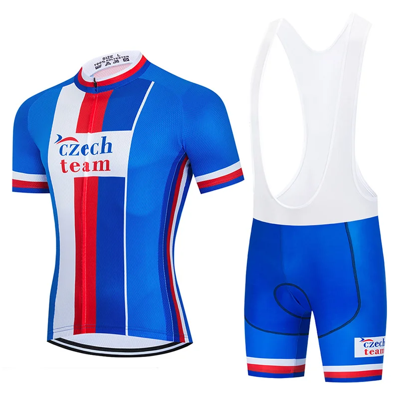 

2022 New i2022 Czech Republic Cycling Jersey 9D Gel Set MTB Bicycle Clothing Team Bike Clothes Ropa Ciclismo Men's Short Maillot