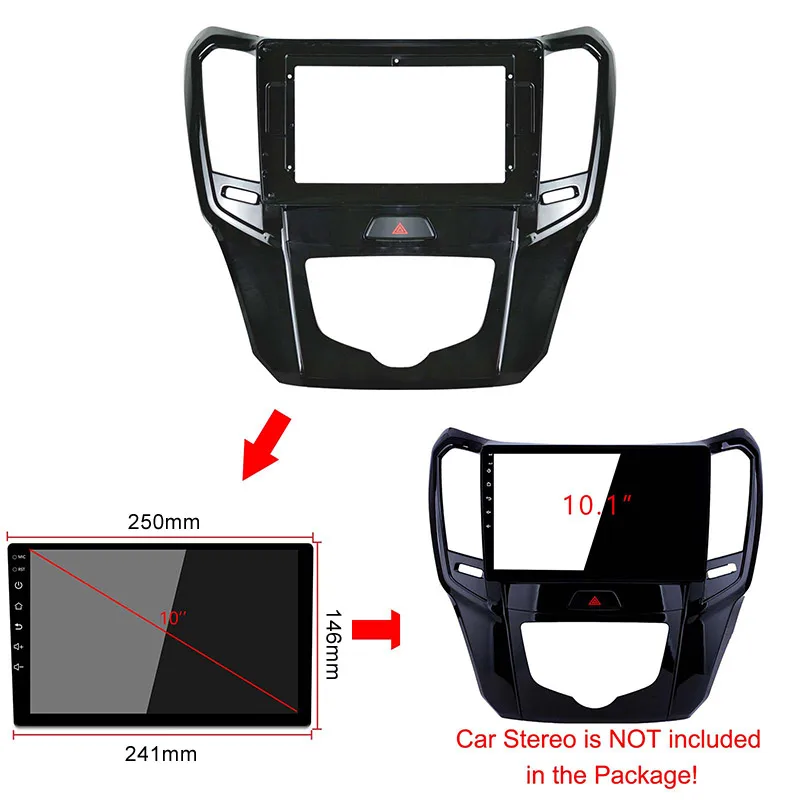 Автомобильная панель Fascia Для GREAT WALL H1 M4 2014 2019 монтажная для приборной панели