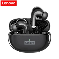 lenovo lp5 tws bluetooth earphones 9d stereo wireless headphone sports waterproof earbuds touch control headset with mic