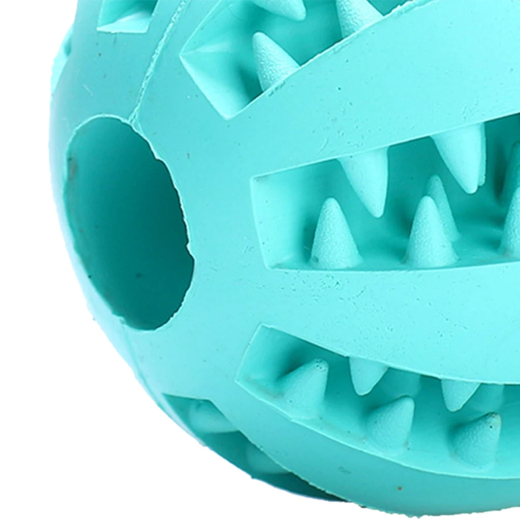

Puppy Pet Dog Toy Training Rubber Ball Chew Treat Dispensing Holder