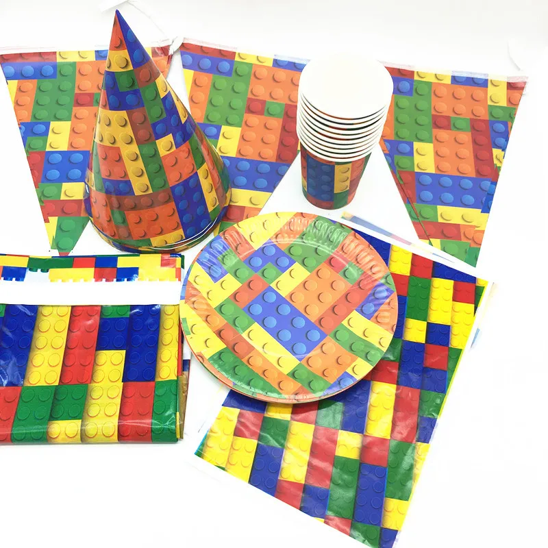 Фото Legoing Конструкторы вечерние поставки одноразовая посуда бумажный стаканчик