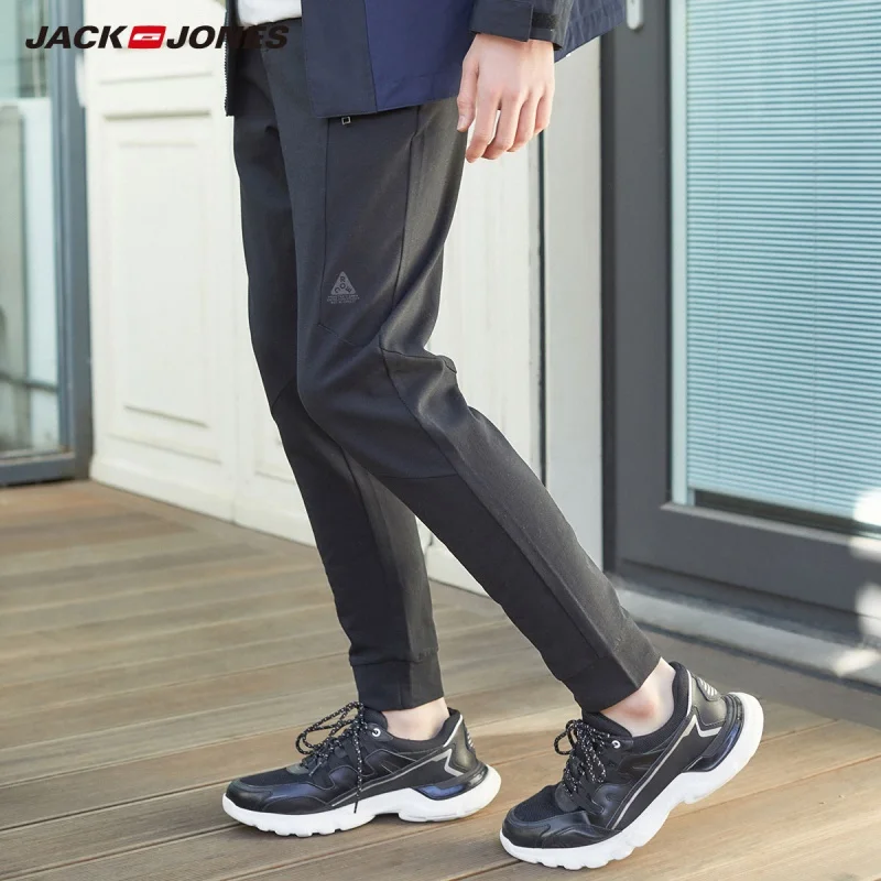 JackJones мужские облегающие повседневные брюки 100% хлопковые зауженные Мужская