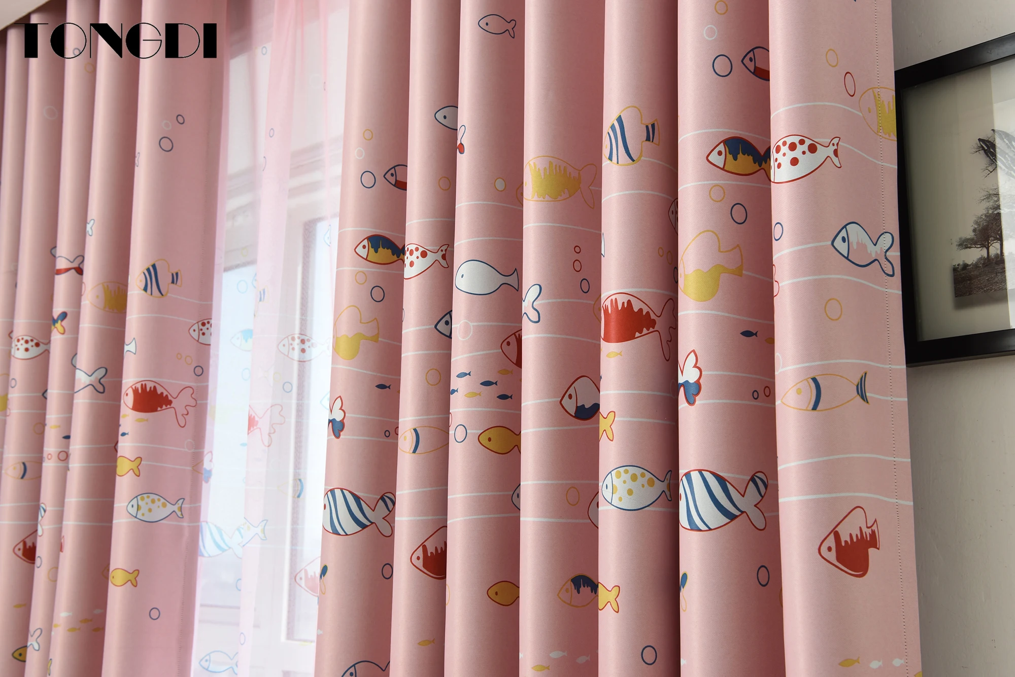 Плотные Занавески TONGDI с принтом для детей высококачественные украшения дома