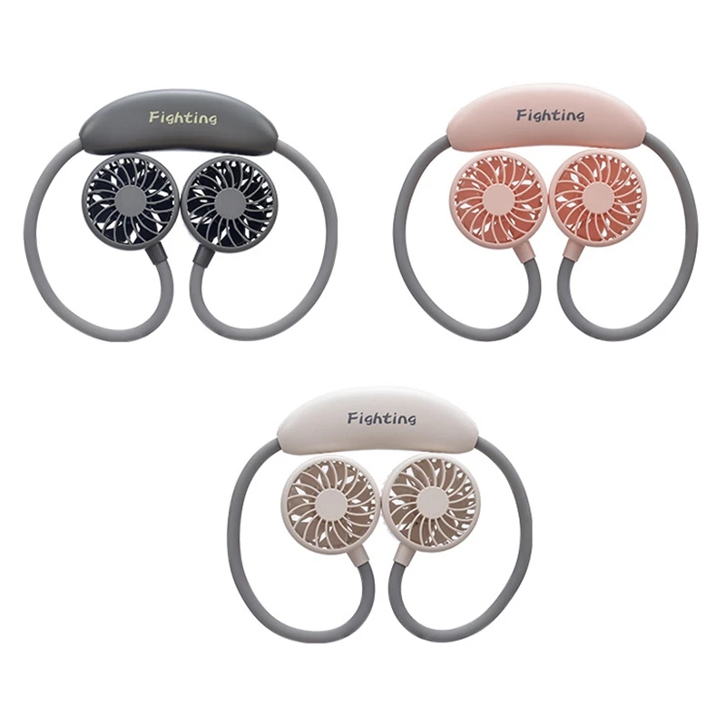 

Портативный хэндс-фри висит шейным вентилятор при сильном ветре 1200 мА/ч, Беспроводной увлажняющий вентилятор на открытом воздухе езда на ве...