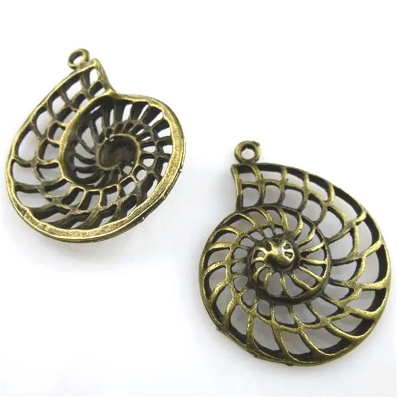 5 шт. Подвески полые раковины 36*28 мм Античная решений подвеска пригонкой