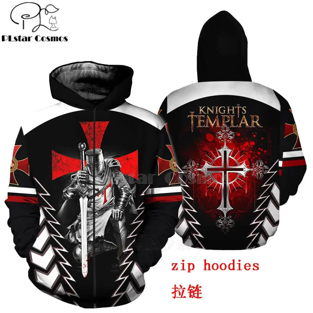 

PLstar Cosmos All Over Print Knights Templar 3d hoodies/shirt/Sweatshirt Winter autumn funny Harajuku Long sleeve streetwear-9
