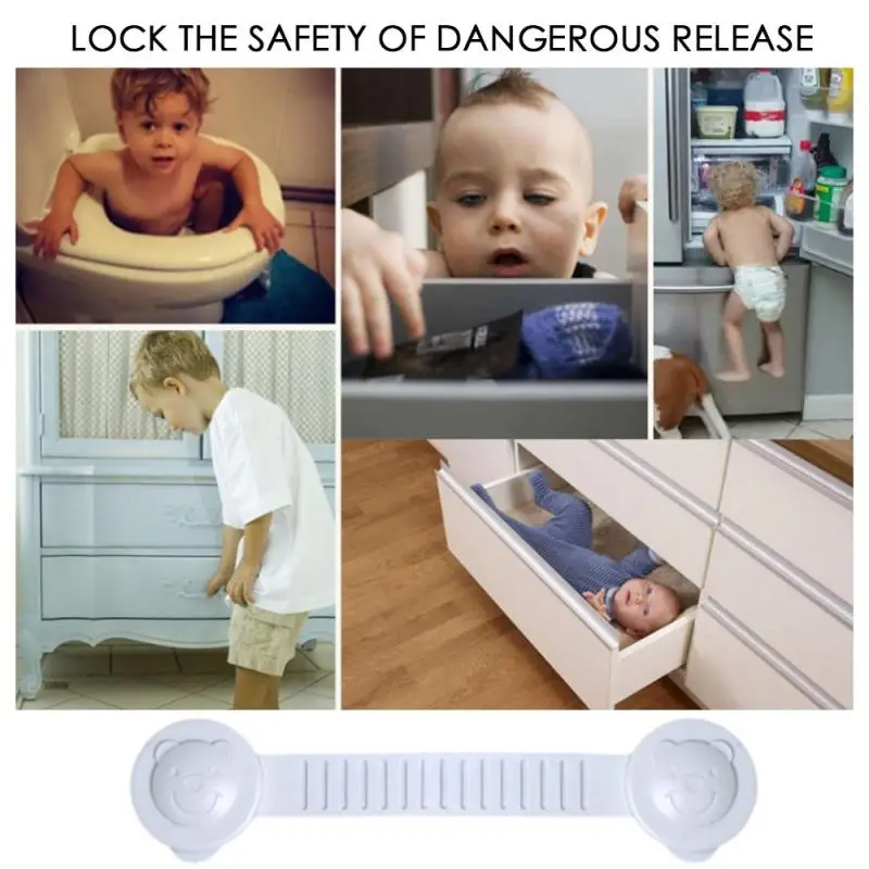 

Children's Cabinet Door Anti-pinch Security Lock Baby Protective Cabinet Lock Drawer Cabinet Refrigerator Lock Drawer Home Safe