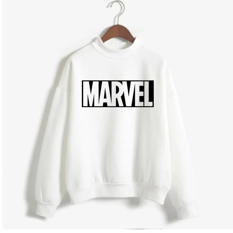 Модные повседневные женские толстовки в стиле Харадзюку панк-рок MARVEL ts хлопковая