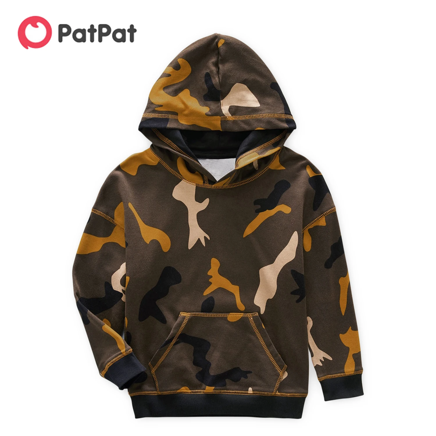 

PatPat Kid Boy Camouflage Print Casual Hoodie Sweatshirt with Pocket