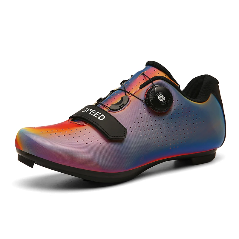 

Men Women Cycling Shoes SPD Road Bike Shoes Breathable Self-Locking Bicycle Shoes Professional Cycling Sneaker Plus Size 36-47