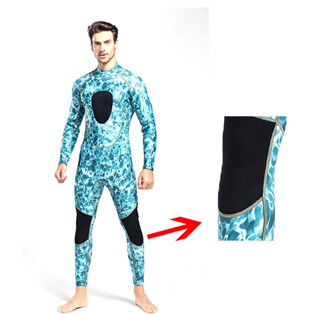 SBART 3 мм супер эластичный неопреновый костюм для дайвинга мужские Гидрокостюмы
