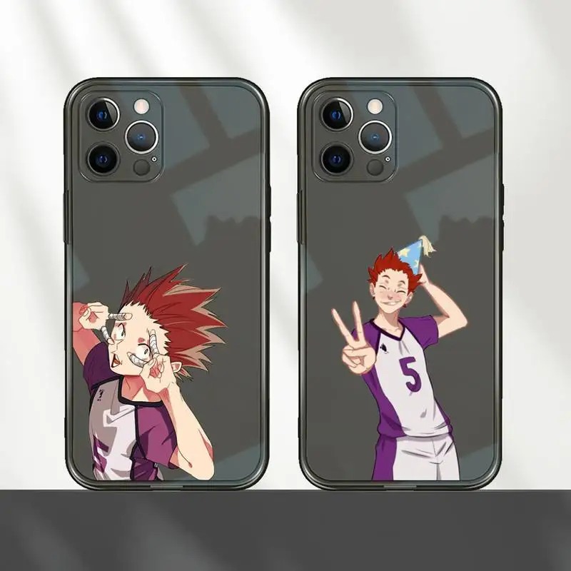 

Tendo Satori Haikyuu anime Phone Case Transparent for iPhone 7 8 11 12 se 2020 mini pro X XS XR MAX Plus