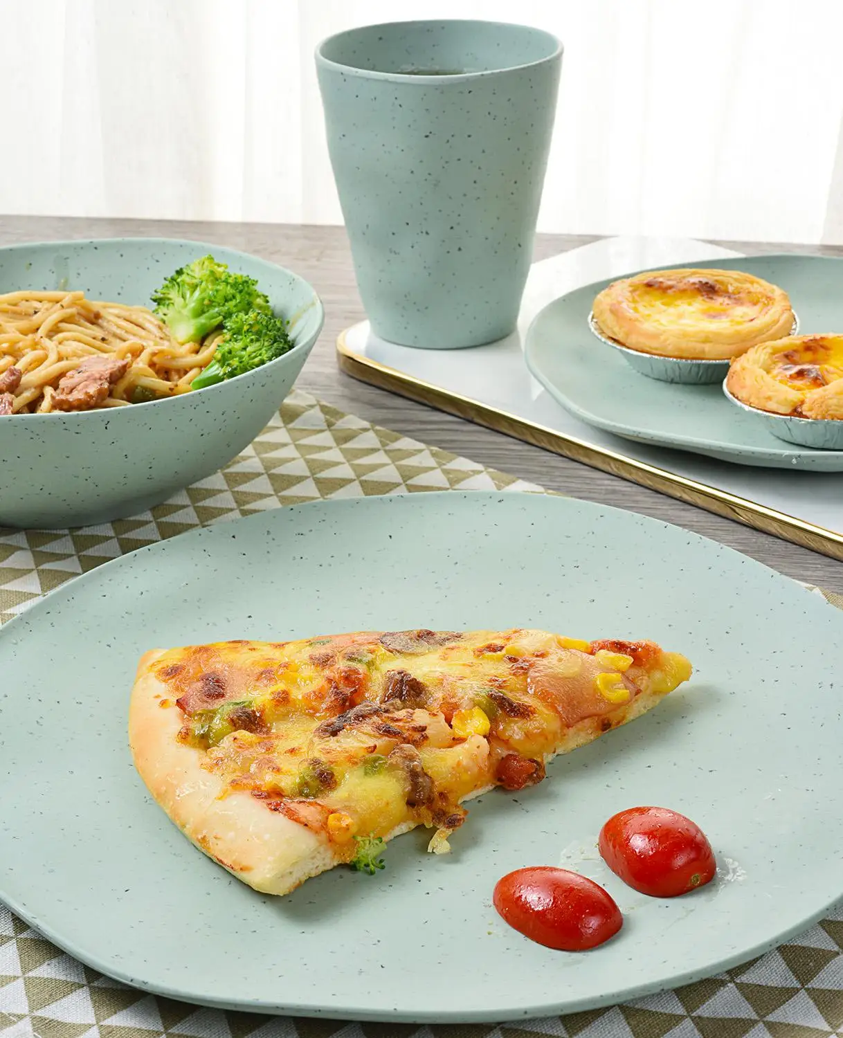 LEKOCH европейские 4 шт. на 1 человек обеденные тарелки из бамбукового волокна с