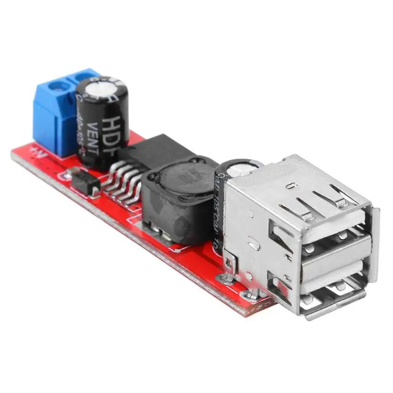 LM2596 автомобильное зарядное устройство с двойным выходом USB 12 В/24 В/36 В до 5 3 А