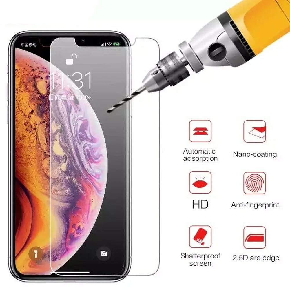 3 шт Стекло экрана защиты против царапин покрытие телефона пленка для смартфона