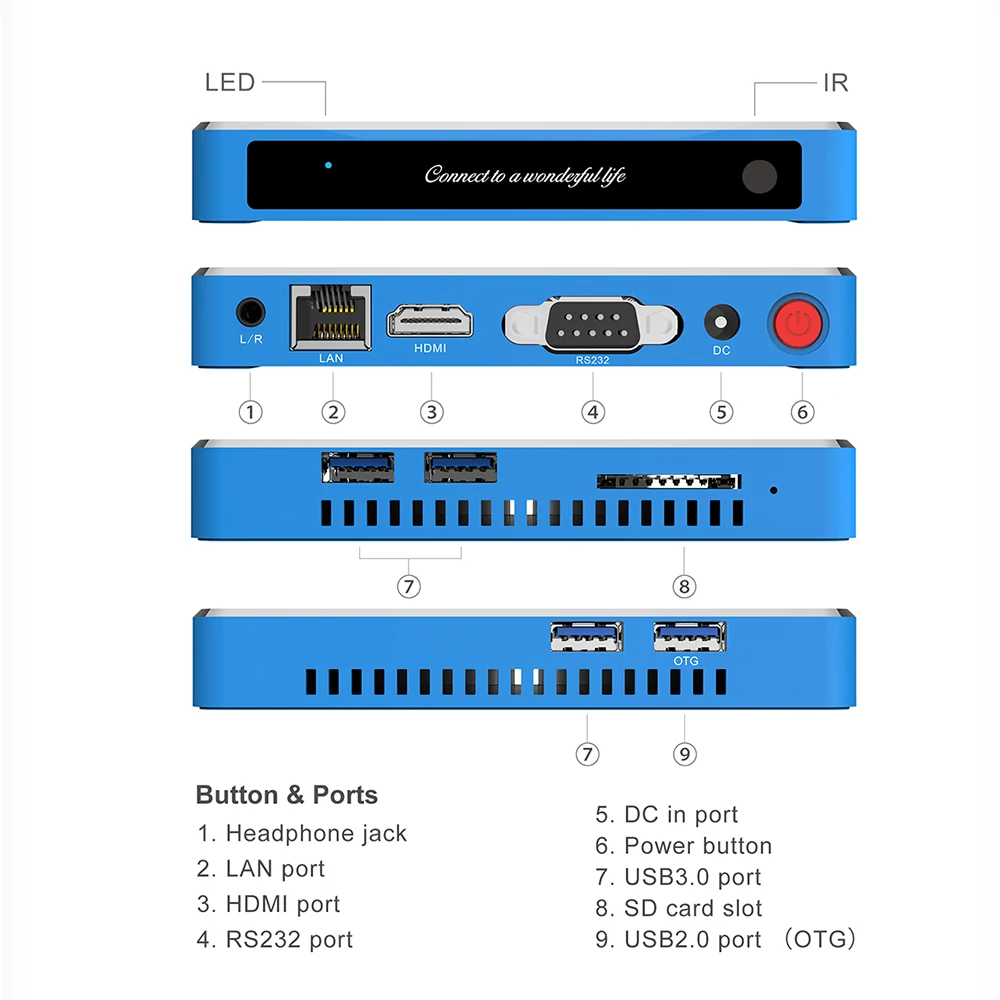 Beelink GT KING PRO S922X-H Quad-core Andriod 9.0 smart top box 4G+64G ROM 2.4G/5.8G WIFI USB 3.0 Blutooth4.1 HDMI tv player | Электроника