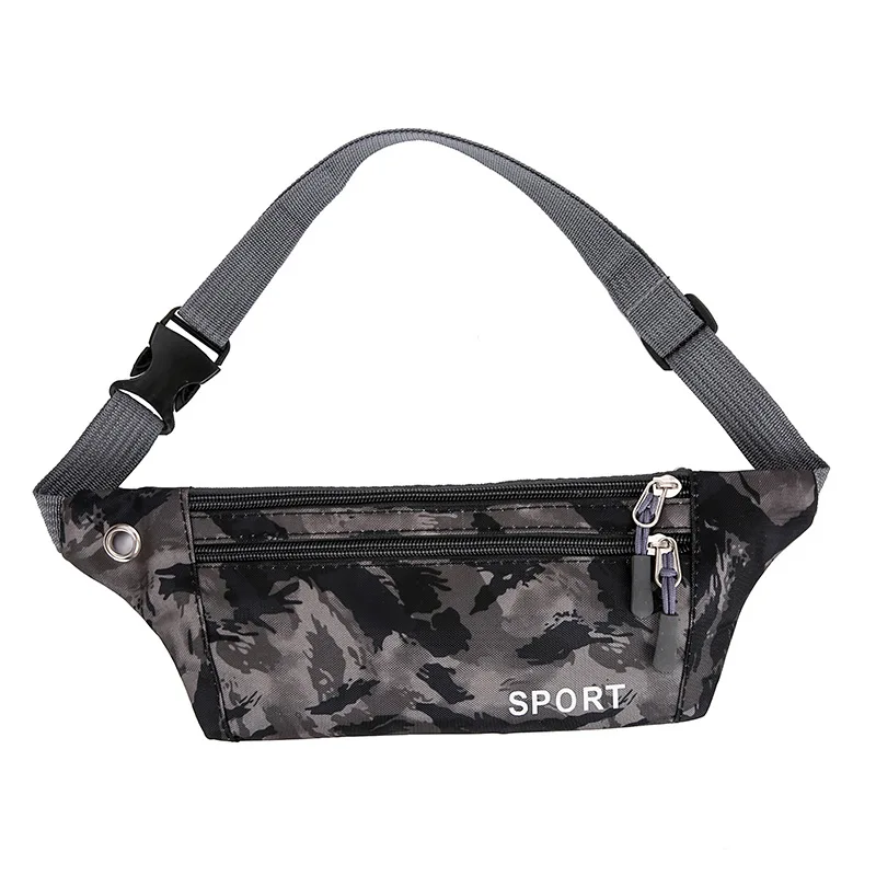 Поясная сумка с карманами для спорта на открытом воздухе камуфляжная