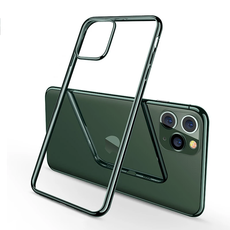 Midnight Green Силиконовый чехол для iPhone 11 прозрачный мягкий ТПУ ультра тонкий чехол для телефона чехол для iPhone 11 Por Max 11Pro полуночно-зеленый Coqu - Цвет: Midnight Green