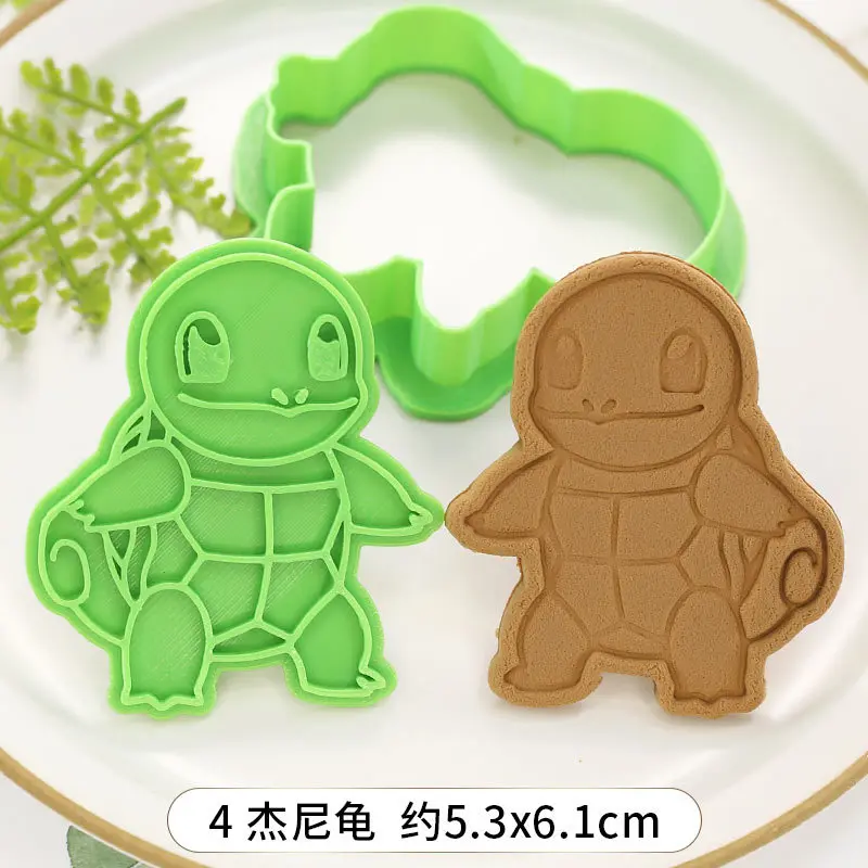 

9 Pcs Set Pokemon Cookie Cutters 3d Cartoon Cartoon Skull Mold Plastic Pressing Fun Baking Mold Unicorn Cookie Mould Baking Prop