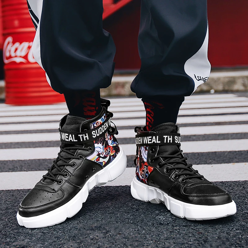 Mring/Мужская обувь в китайском стиле Молодежная с высокой талией Зимняя мужская