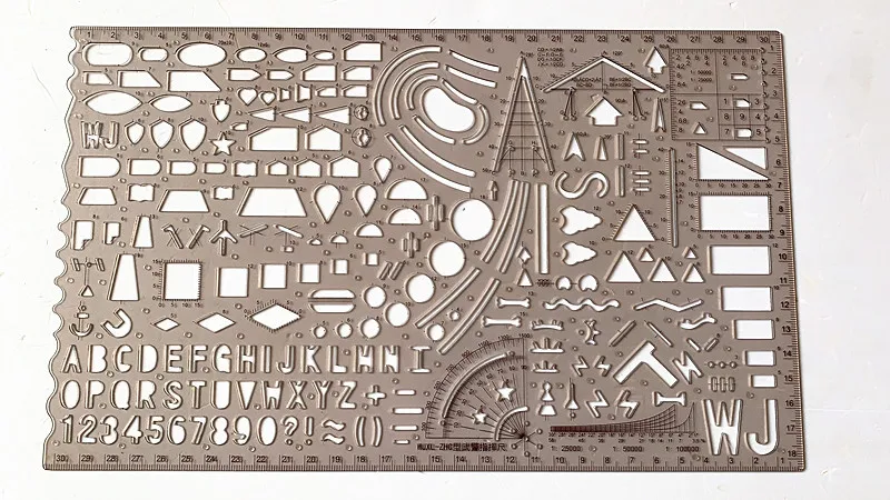 

16wjxl-zhc type 2 plotting ruler, coordinate ruler, working ruler and drawing ruler