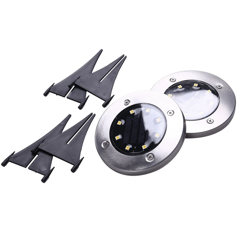 저렴한 10 개 태양열 전원 지상 조명 8 Led 야외 정원 풍경 통로 태양열 매립 바닥 조명 지하 램프