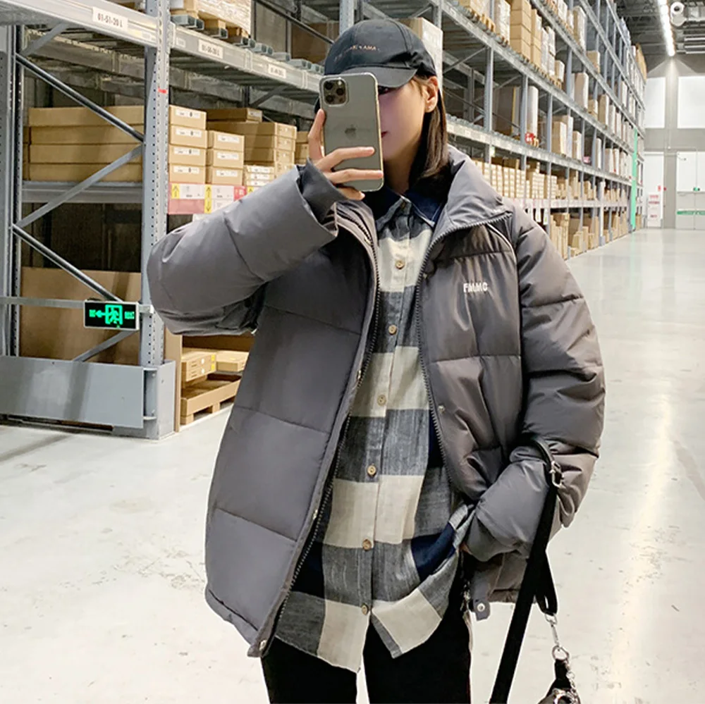 Winter Warm and Thick Pie-style Jacket Pure Cotton Korean Fashion Down Jacket Loose Casual 2021 Autumn Elegant Down Jacket Coat
