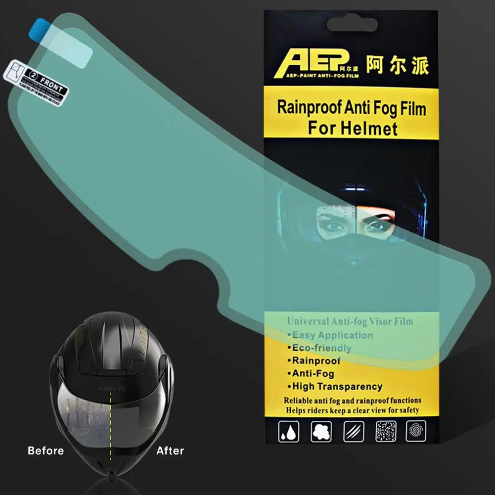 

Anti-fog Patch Visor Lens for Scooter Motorcycle Full Open Face Helmet Lens Anti-fog Film Universal Motorcross Lens Antifog Film