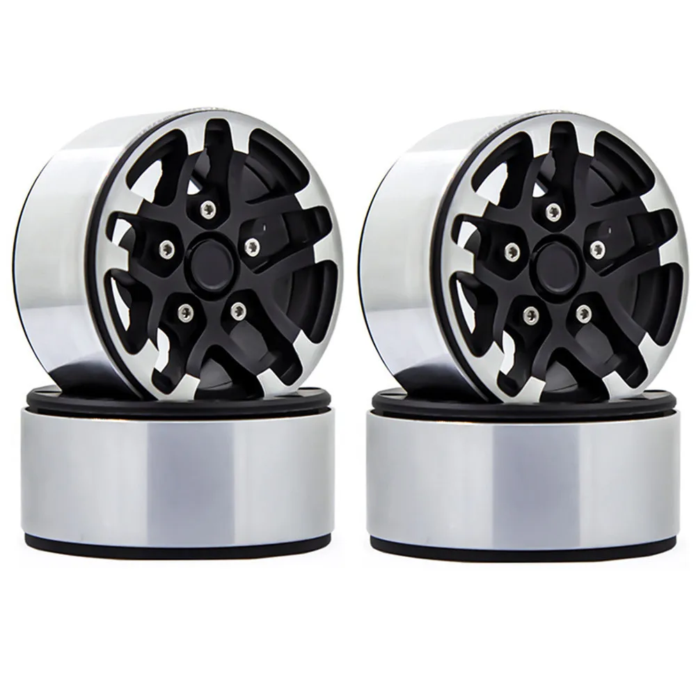 

4PCS 1.9inches Alloy Wheel Hubs Rims Beadlock for G07 Simulation Climbing Car TRX4 SCX10 90046 RC Car Upgrade Parts