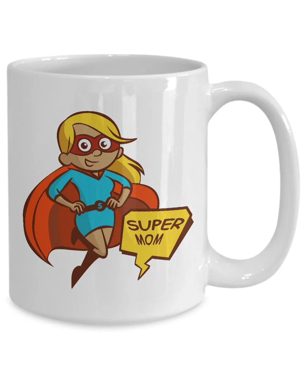 Кружка Super Mom лучшая в мире мама Веселая новинка керамическая чашка для кофе и чая