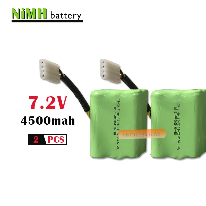 2 шт. аккумулятор 7 В 4500 мА/ч для Neato neato XV 21 11 робота пылесоса батарея xv signature pro|battery