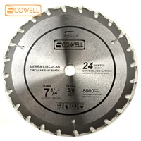 7-1/4" (184mm) Circular Saw Blades Tungsten Carbide Tip YG6C Segment Cutting Disc 24 Teeth Wood High Quality Circle Saw Blade