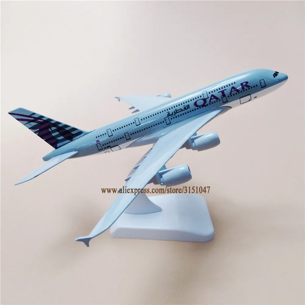 Модель самолета из металлического сплава A380 20 см | Игрушки и хобби