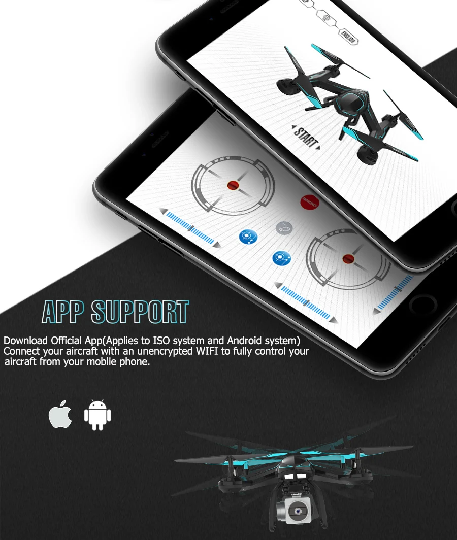 Мини-Дрон с широкоугольной камерой Радиоуправляемый вертолет с WiFi FPV удерживающий высоту RC Квадрокоптер с VR очками игрушки для детей# E