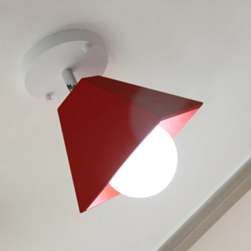 Red Lamp Потолочный светильник для гостиной, лампа для детской комнаты, светильник для спальни, цветной креативный потолочный светильник, светильник для кухни - Цвет корпуса: Red Lamp