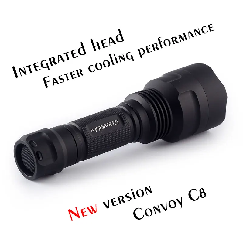 Светодиодный фонарик Convoy C8 Cree XM L2 T6 U2 светодиодный фонарь 7135*8 тактический для