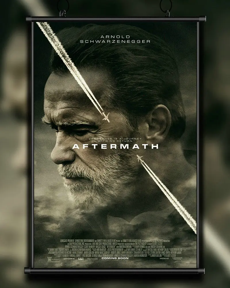 A01 Шварценеггер 2017 после настенный стикер по фильму Шелковый плакат искусство